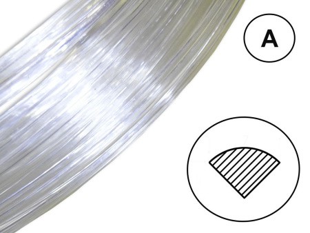 Сварочный пруток твердый ПВХ-Н прозрачный - профиль А