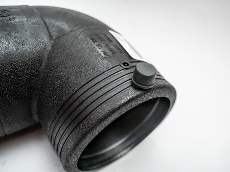 Отвод электросварной 90° PN16 SDR11 PE100 D180 Отвод электросварной 90° PN16 SDR11 PE100 D180